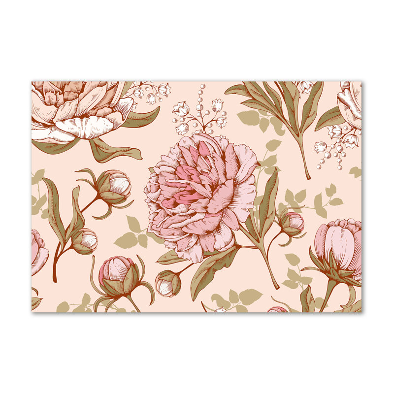 Peonies - Wrapped Canvas Print