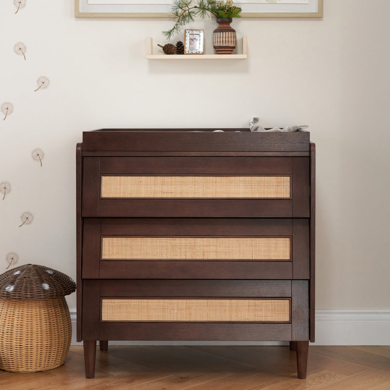 Japandi Chest Changer - Warm Walnut