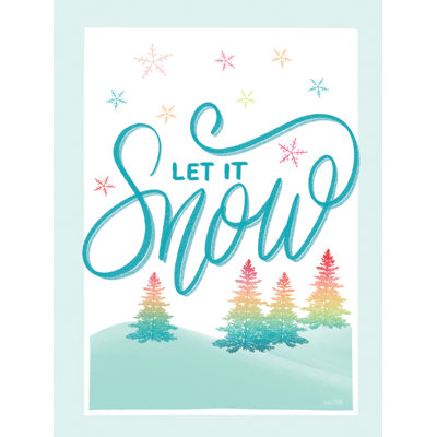 «Let It Snow On Canvas» par House Fenway, art textuel