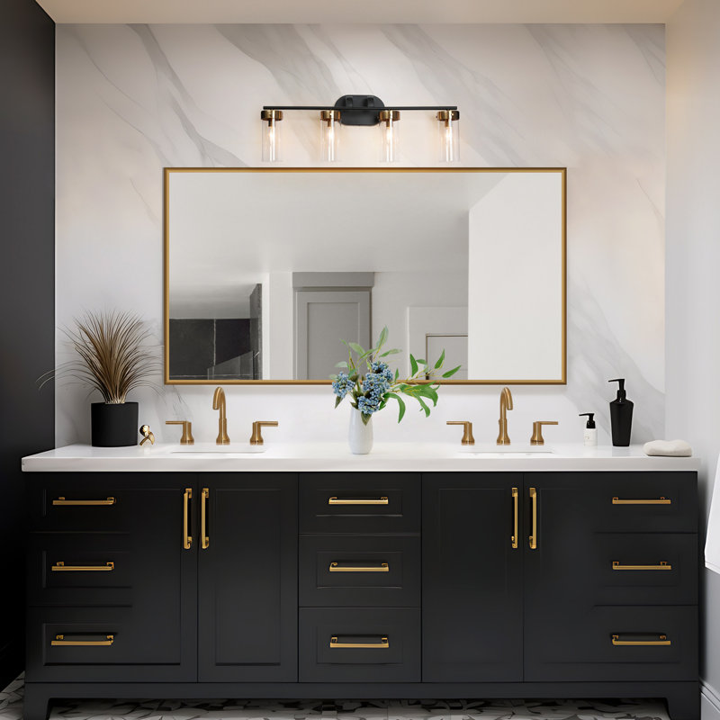 Éclairage pour salle de bain 4 lumières à intensité variable moderne Marcha, 4