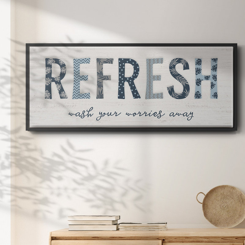 Refresh - Toile encadrée, H 20 po x l 50 po