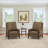 Liauro 32.3" Wide Genuine Leather Manual Push Back Recliner with Solid Wood Handrail (Set Of 2)-1155328389