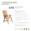 Chaise de plage moderne Jonael