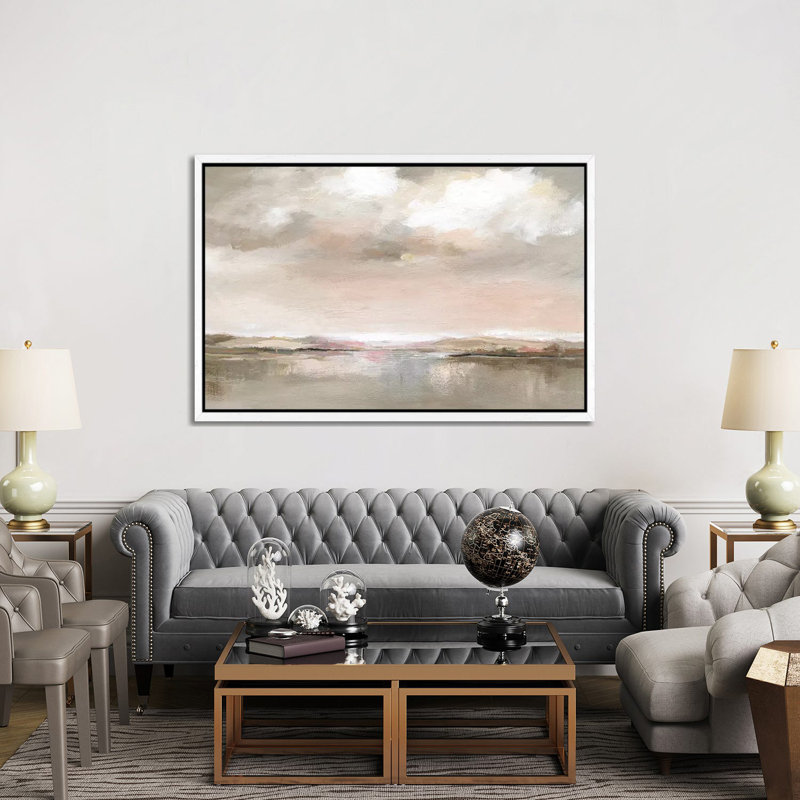 Evening Drama by Nan - Painting on Canvas, White Framed, 152.5 cm H x 101.5 cm W