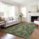 Premium Machine Washable Kelsa AMF41 Olive Rug