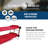 Disc-O-Bed Youth Double Cot Kid-O-Bunk w/ 200 Pound Capacity & Carry Bags, Red-128850990