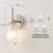 1- Light Clear Ribbed Glass Wall Sconce-514731571