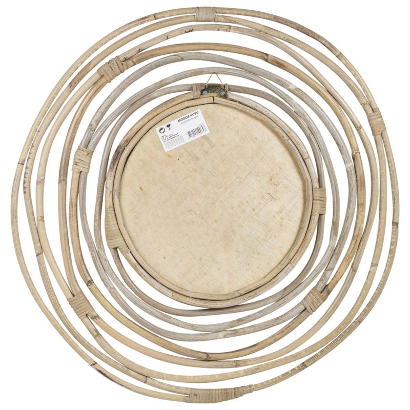Gelston Wood Flat Wall Mirror