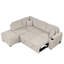 Canapé-lit de 84,75 po, canapé-lit gigogne 2 en 1 avec repose-pieds avec rangement pour le salon, le canapé de la chambre et le petit appartement, beige-1105886104