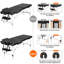 Table de massage portable avec pieds en alliage d'aluminium