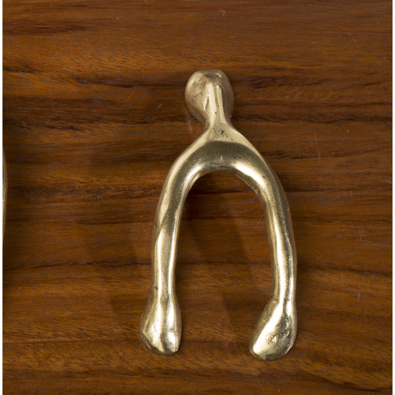 Wishbone Paper Weight, 1" H x 2" W x 6" D