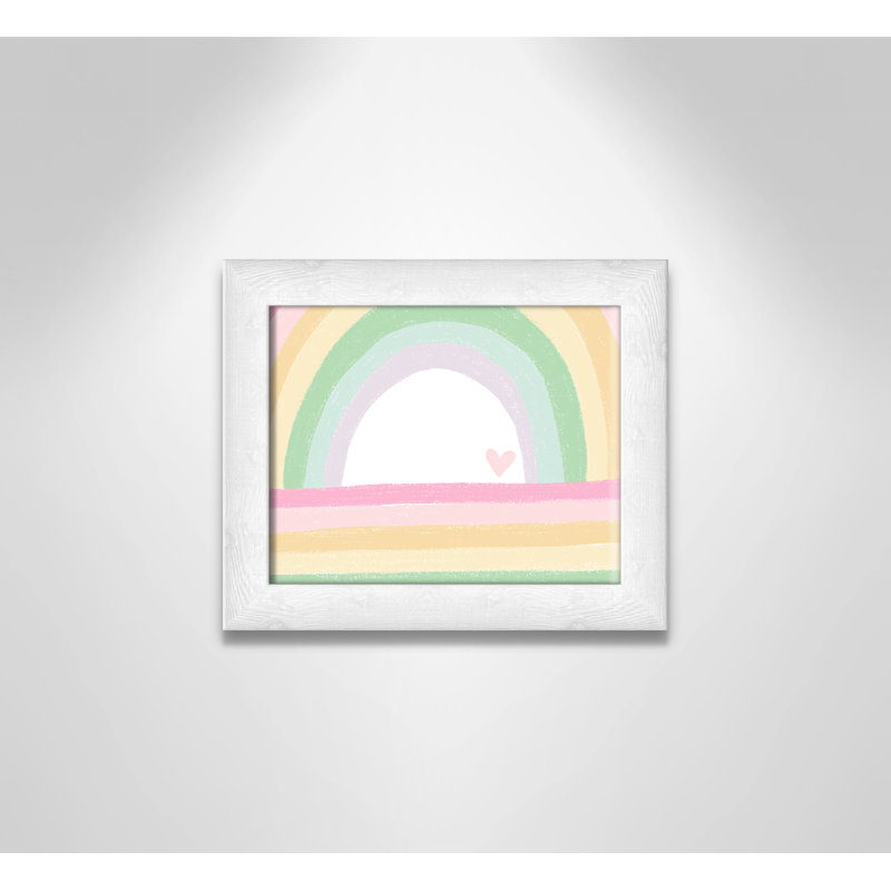 Décoration murale pour enfants, H 10 po x l 12 po x P 0,63 po, Encadré plat à grain de bois blanc