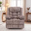 Fauteuil inclinable de 36,6 po de largeur avec massage à 8 points et chaleur, charge USB et de type C, deux poches latérales-134889942