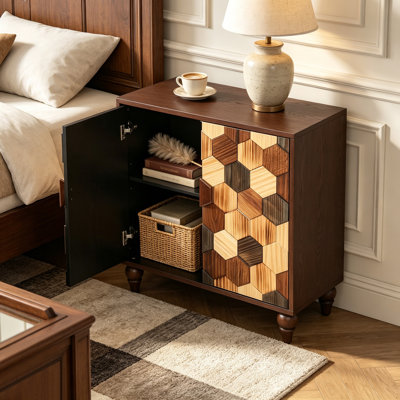 Buffet avec motif en nid d'abeille