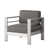 Coussin kaki / structure argentée est en rupture de stock