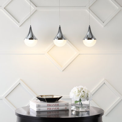 Yuika 1 - Light Chrome/White LED Pendant