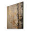 Arbre chuchotant gris et or sur bois-1013099004