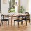 Chaises de salle à manger en bois massif avec siège en corde tissée à la main 29,9 po Shaelene-1500772740