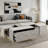 Rectangular Sliding Top Coffee Table With 2 Drawers And 2 Hidden Storage Compartments