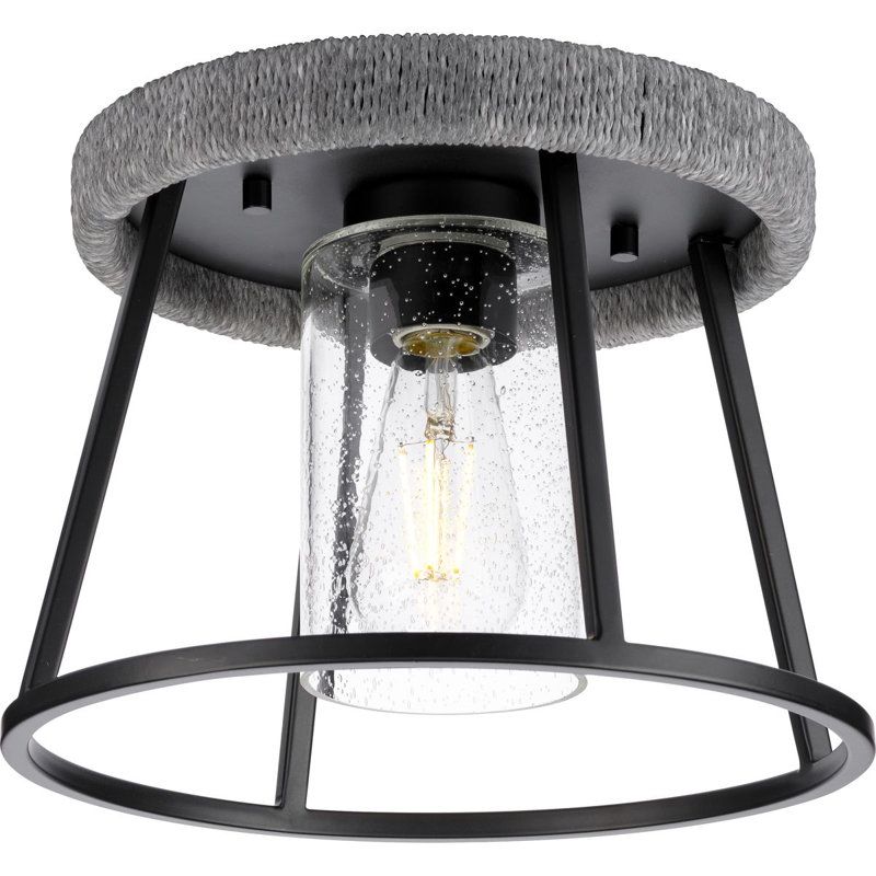 Wanship Glass Flush Mount