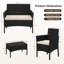 Patio Conversation Set with Cushions for Porch-644178240-644593460