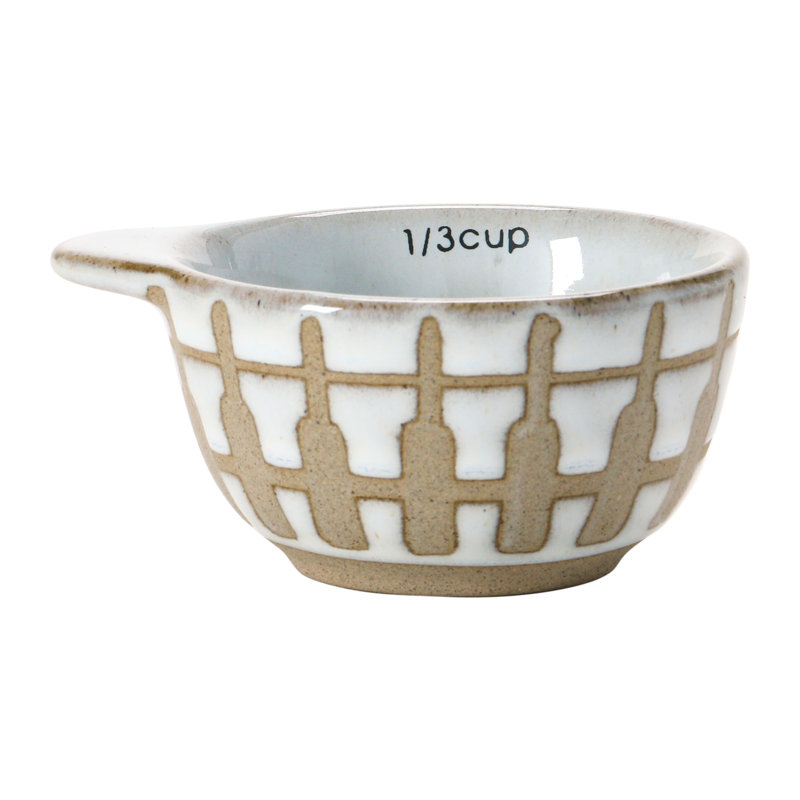 Creative Co-Op 4 -Piece Ceramic Measuring Cup Set (Set of 4)