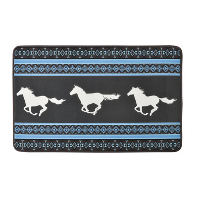 Tapis de bain en mousse viscoélastique à motif tribal Western