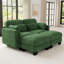 Canapé d'angle à compression, canapé moderne réglable en chenille verte pour la maison