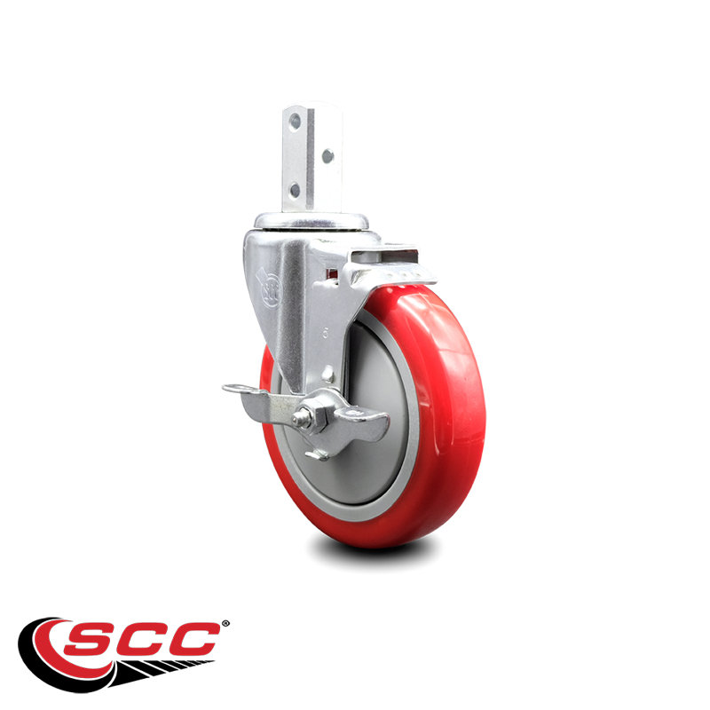 Polyurethane Caster, Red