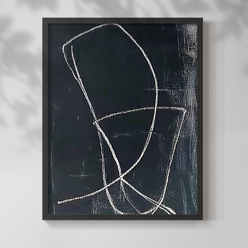 "ABSTRACT Series DCxx" par J Paul, H 29 po x l 23 po, Noir, noir, noir, noir
