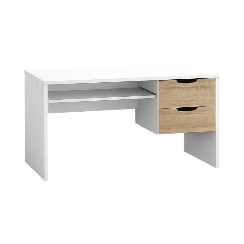 Computer Desk, Oak Drawers
