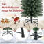 Lighted Artificial Pine Christmas Tree-1201089512
