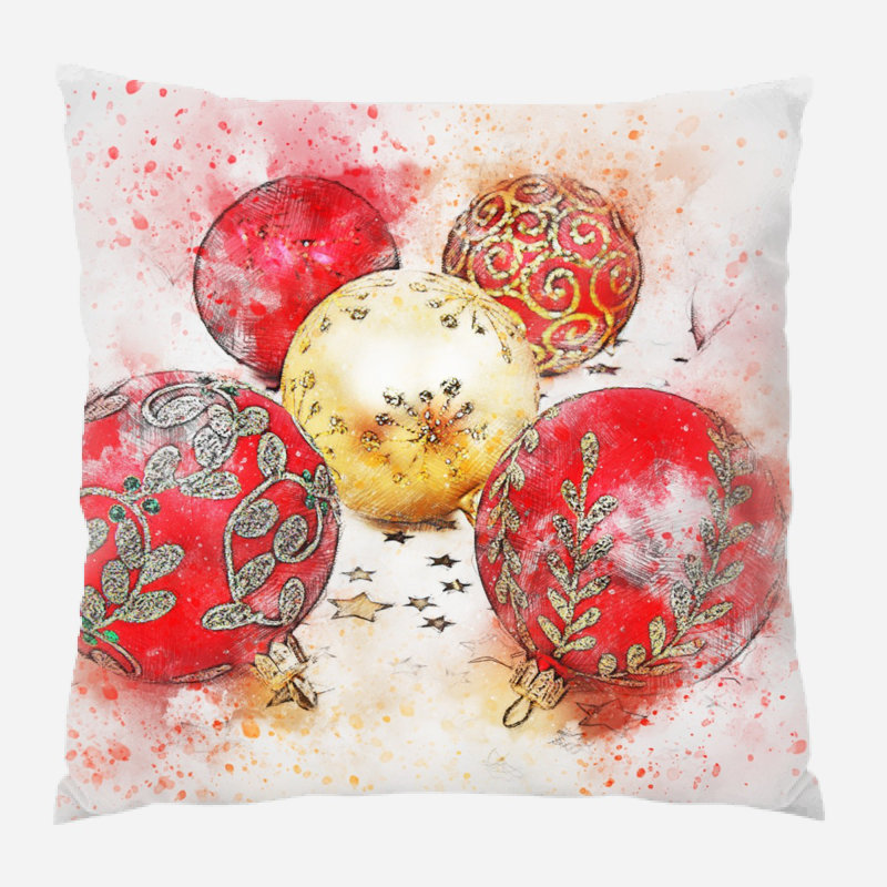 Coussin de noël Orner, Microsuède, Intérieur