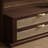 Double - Drawer Black Walnut Coat Rack with Rattan