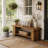 62.6"W Bench with Storage, 2-Tier Design