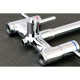 Kingston Brass Concord Three-Handle 2-Hole Freestanding Tub Faucet with Hand Shower
