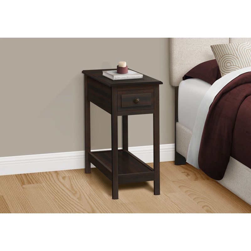 Table de chevet moderne, table de chevet pour chambre à coucher, table d'appoint à 2 niveaux, table de bout, table d'appoint avec tiroir de rangement