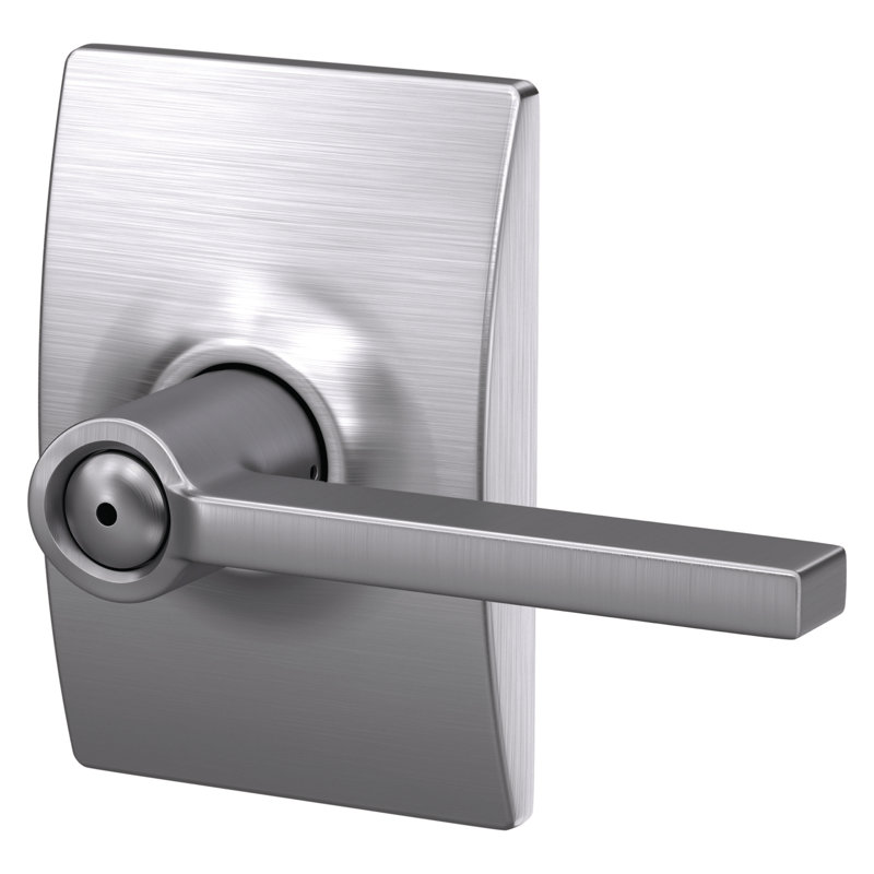 Poignée de porte verrouillable Latitude, Chrome satiné