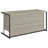 Brisley Whitewashed Grey and Gunmetal Sled Base Office Desk