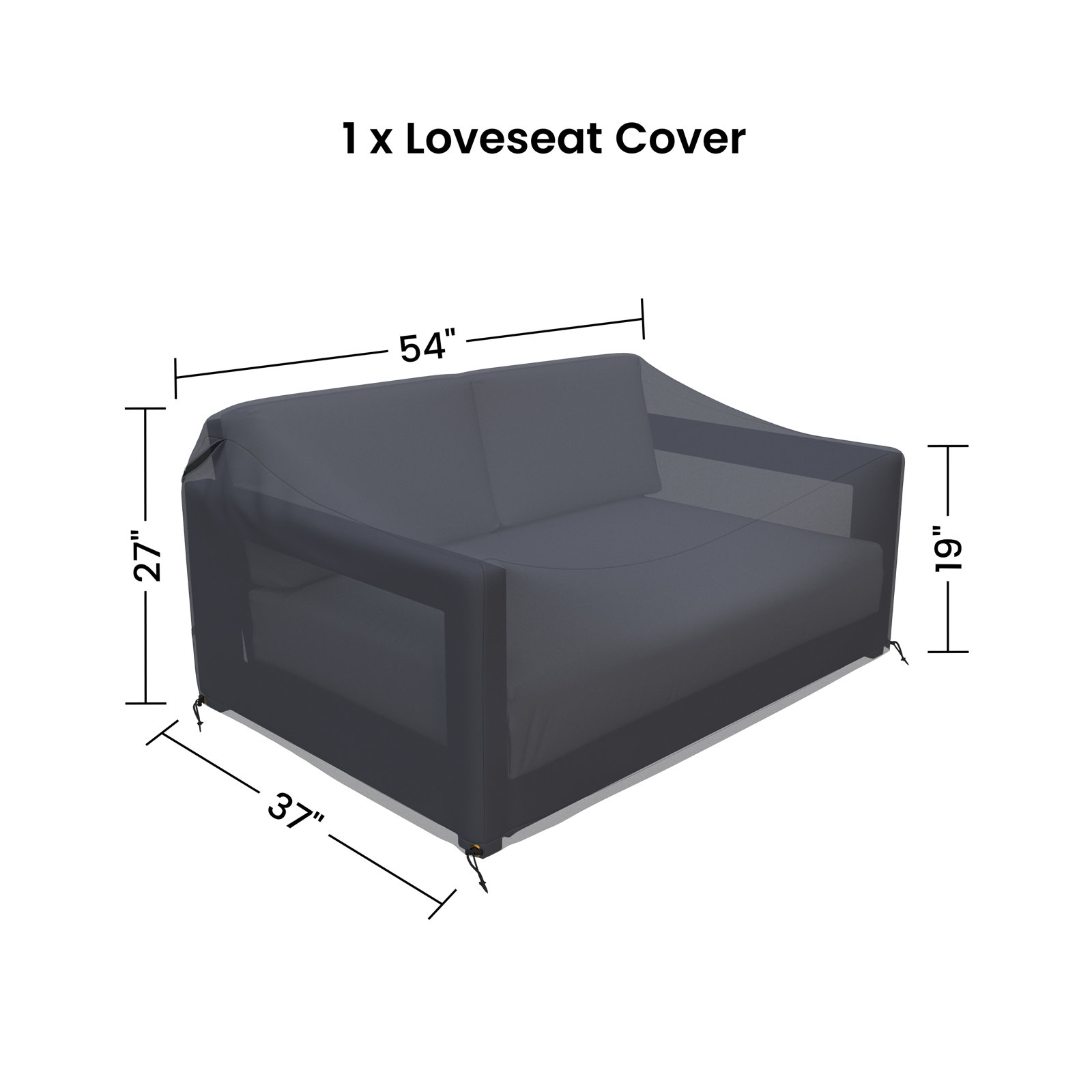 Melrose 52.75" Wide Patio Loveseat Cover