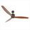 60in 3-Blades Indoor Ceiling Fan with Remote Control