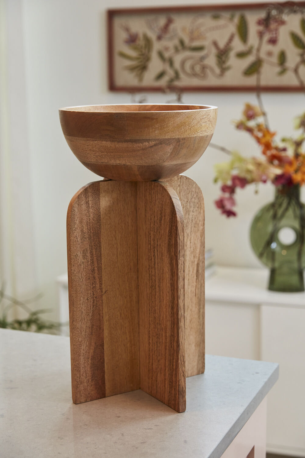 Aneth Wood Decorative Bowl 1, 18" H x 9.75" W x 9.75" D