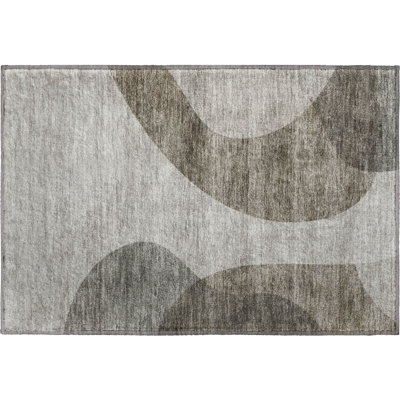 Premium Machine Washable Arnette Taupe Rug