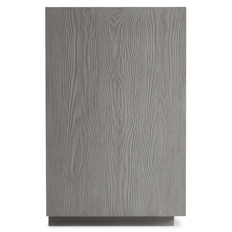 Trianon Contemporary Beige Pine Sideboard with Aluminum Accents