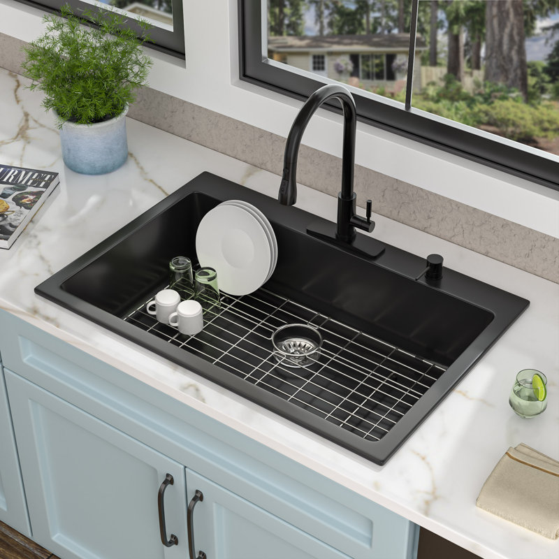33'' L Single Bowl Quartz Kitchen Sink
