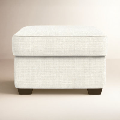 Gemi 29" Cotton Upholstered Ottoman