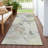 Machine Washable Indoor/Outdoor Huseby ACN2264 Floral Rug-1677669265