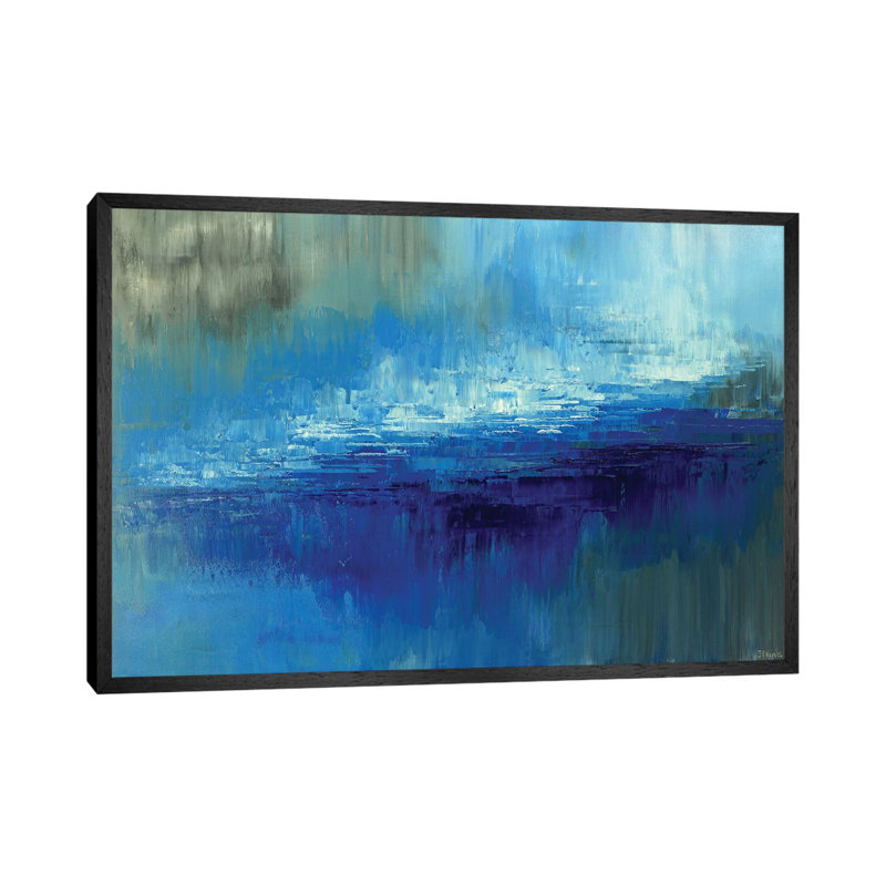 Lost Paradise by Tatiana Iliina - Painting on Canvas, 101.6 cm H x 66.04 cm W, Black Framed