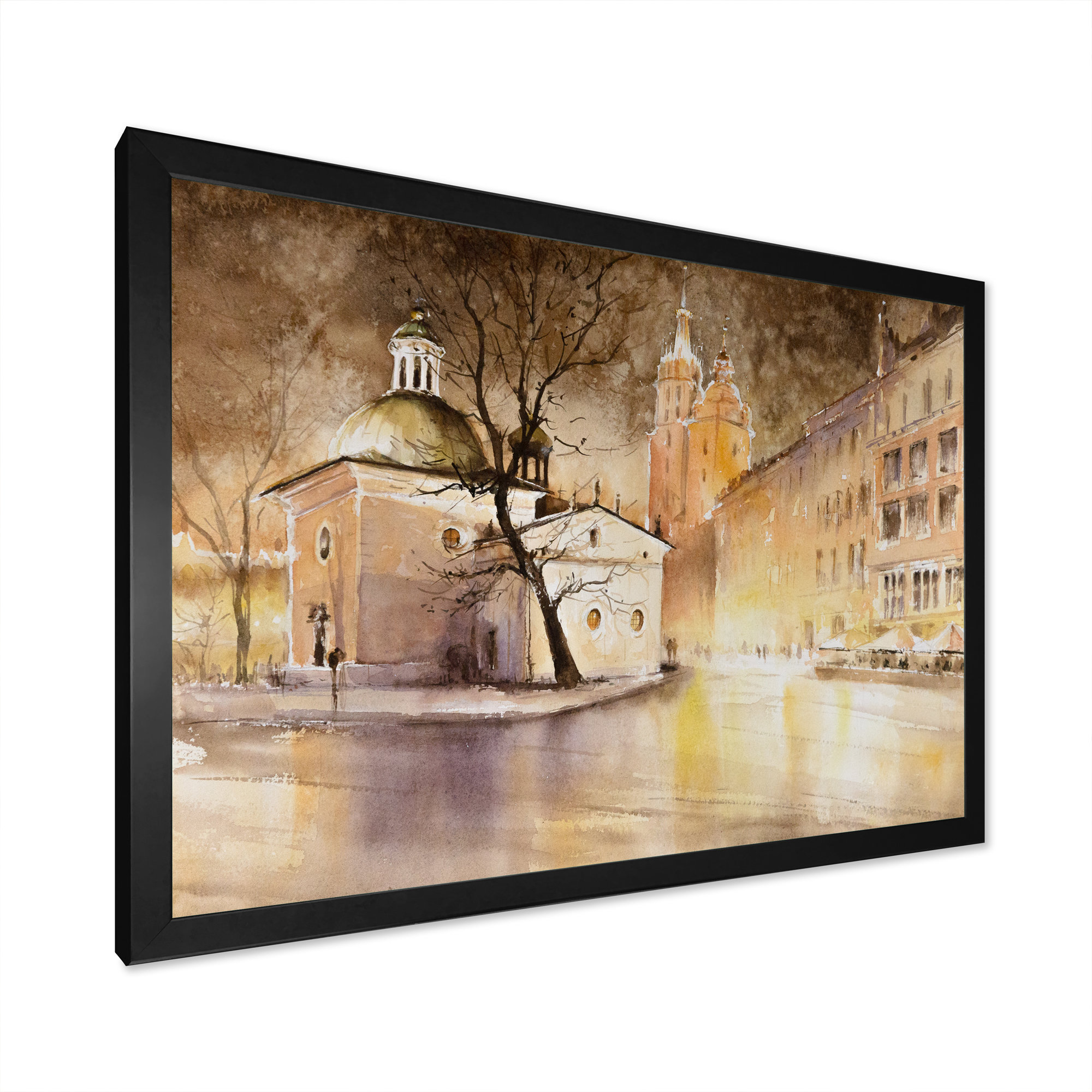 Charlton Home® Abstract Church Of St. Wojciech - Picture Frame Print on ...