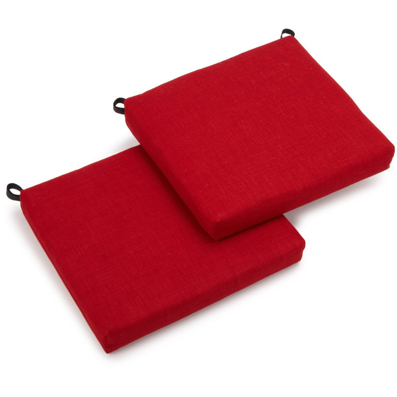 Coussin de méridienne uni pour l'intérieur et l'extérieur, Paprika